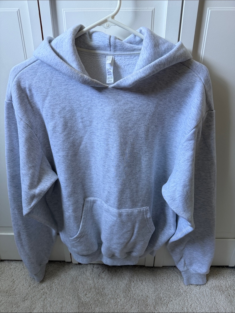 SKIMS Light Gray Hoodie Sweatshirt